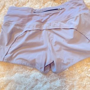 Lululemon speed up shorts, violet color.
